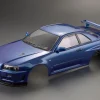 Killerbody Nissan Skyline R34 1/10 Karosserie Metallic Blau 195mm RTU 7