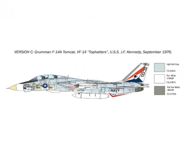 Italeri F-14A Tomcat Recessed Line Panels Plastikbausatz 1:72 7