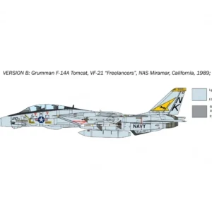 Italeri F-14A Tomcat Recessed Line Panels Plastikbausatz 1:72 12