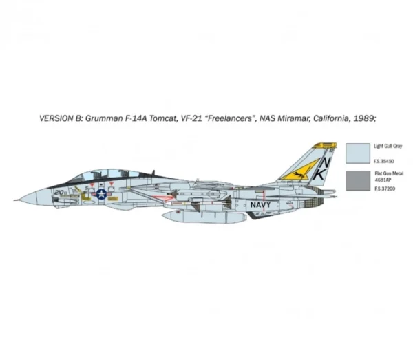 Italeri F-14A Tomcat Recessed Line Panels Plastikbausatz 1:72 4