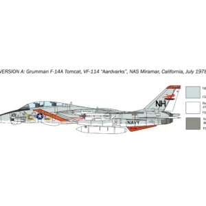 Italeri F-14A Tomcat Recessed Line Panels Plastikbausatz 1:72 14