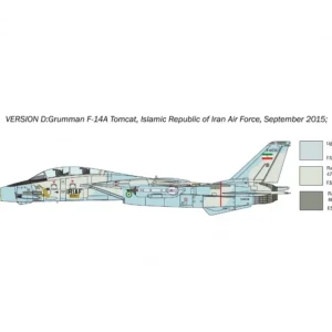 Italeri F-14A Tomcat Recessed Line Panels Plastikbausatz 1:72 16