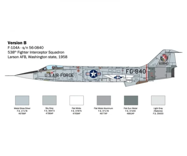 Italeri F-104 A/C Starfighter 1:32 Plastikbausatz 8