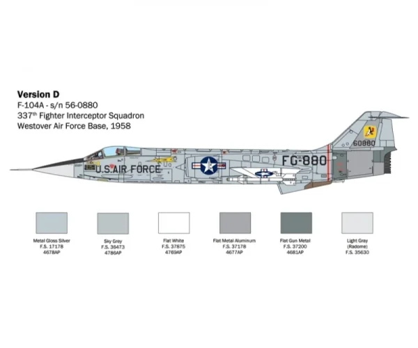 Italeri F-104 A/C Starfighter 1:32 Plastikbausatz 6