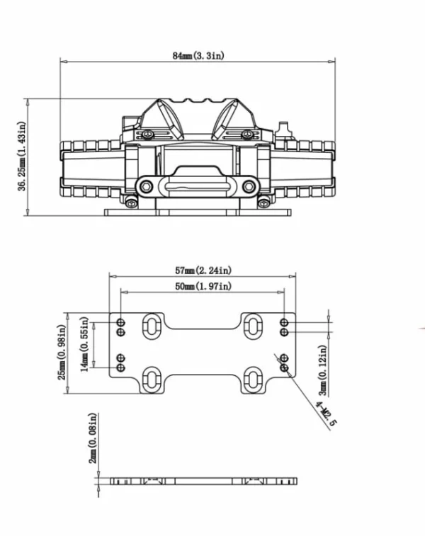 Seilwinde A Mit 2 Motoren Für Crawler 1/10 Zugkraft 7kg 6