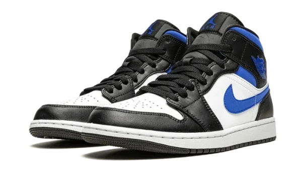 Air Jordan 1 Mid White Black Royal – 554724-140 3