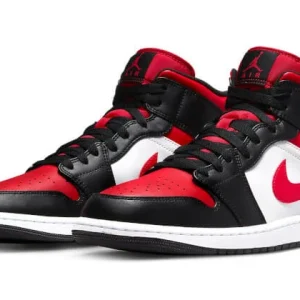 Air Jordan 1 Mid Alternate Bred Toe 7