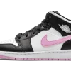 Air Jordan 1 Mid White Black Light Arctic Pink 13