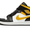 Air Jordan 1 Mid White Pollen Black 11