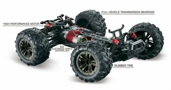 Absima Spirit High Speed 4WD Monster Truck 1/16 LED 2,4GHz RTR Blau 3