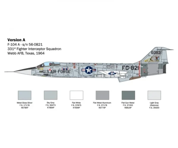 Italeri F-104 A/C Starfighter 1:32 Plastikbausatz 3