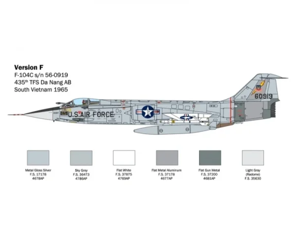 Italeri F-104 A/C Starfighter 1:32 Plastikbausatz 4