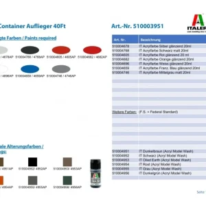 Italeri Container Auflieger 40Ft Bausatz 1:24 8