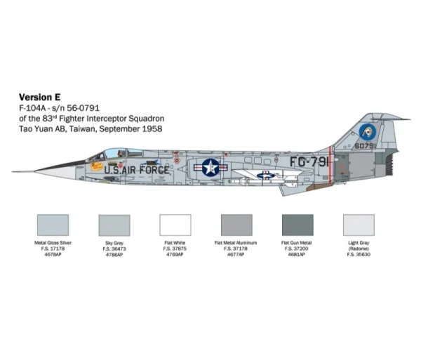 Italeri F-104 A/C Starfighter 1:32 Plastikbausatz 5