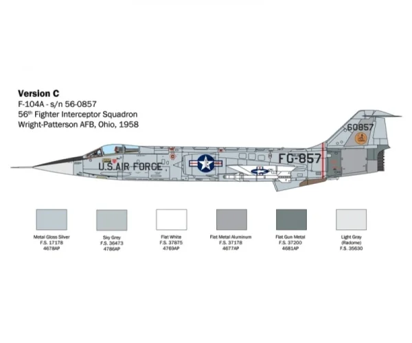 Italeri F-104 A/C Starfighter 1:32 Plastikbausatz 7