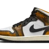 Air Jordan 1 Mid SE Orange Wear-Away 13