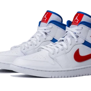 Air Jordan 1 Mid White Red Royal – BQ6472-164 8