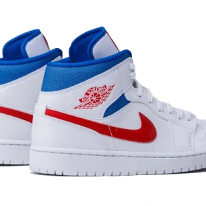 Air Jordan 1 Mid White Red Royal – BQ6472-164 10