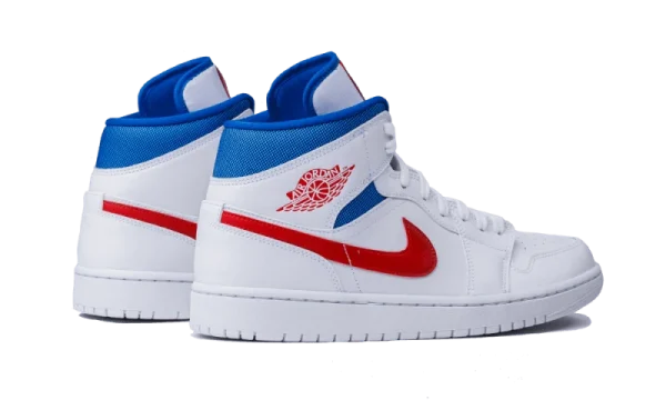 Air Jordan 1 Mid White Red Royal – BQ6472-164 4